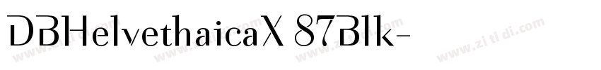 DBHelvethaicaX 87Blk字体转换